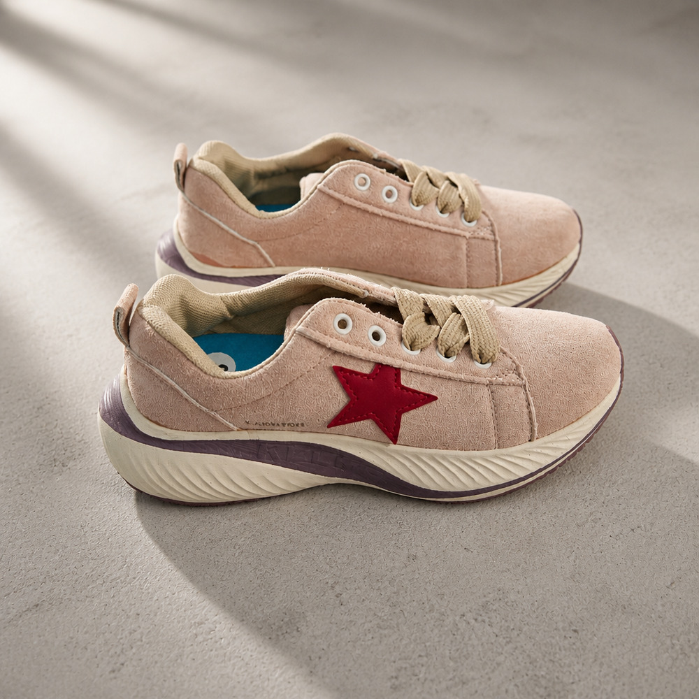 Fashion Girls Lace-up Sneakers size EU35 UK2.5 US 3.5